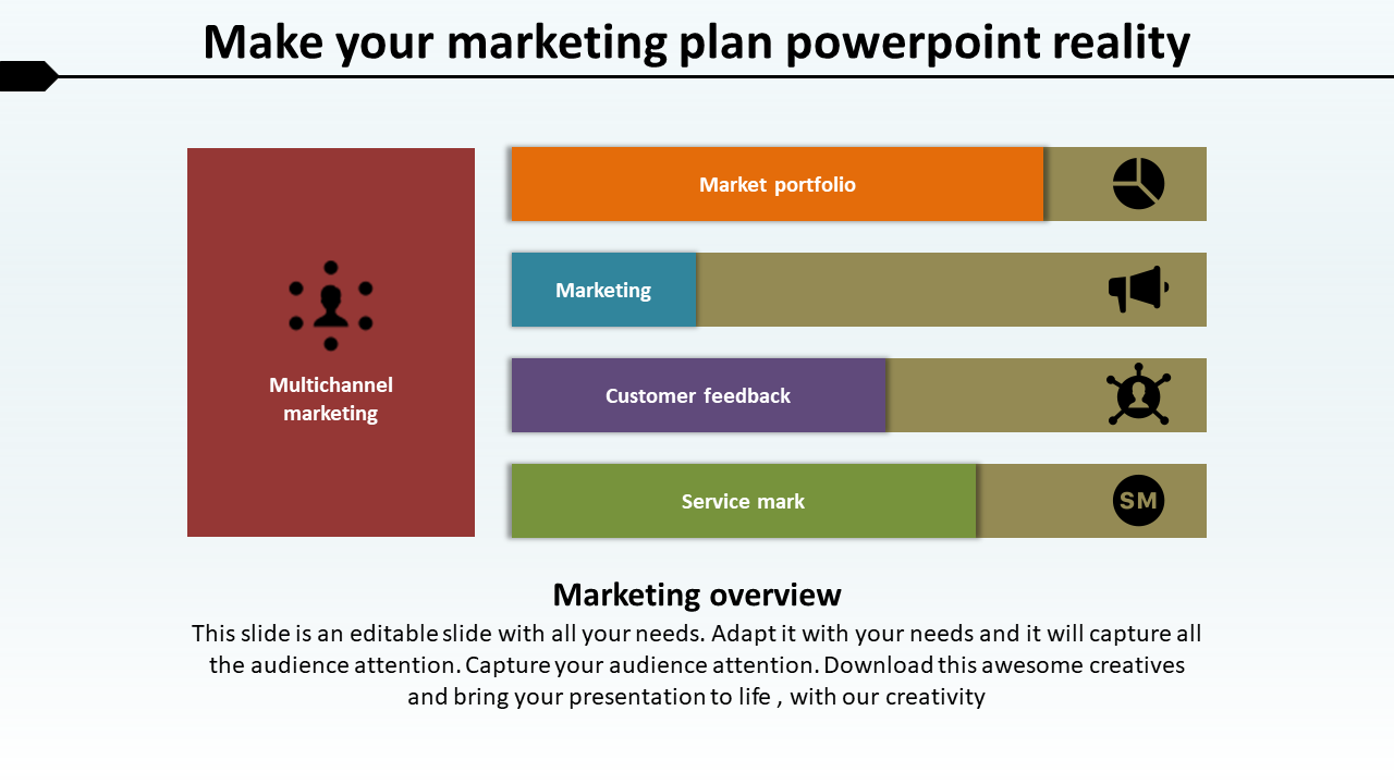 Free - Editable Marketing Plan PowerPoint Template